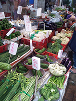 Chinese vegetable stall